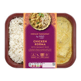 M&S Chicken Korma with Basmati Rice, imported from the UK