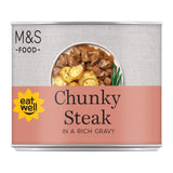 M&S Chunky Steak Pieces in Gravy Canned Beef Meal 206g
