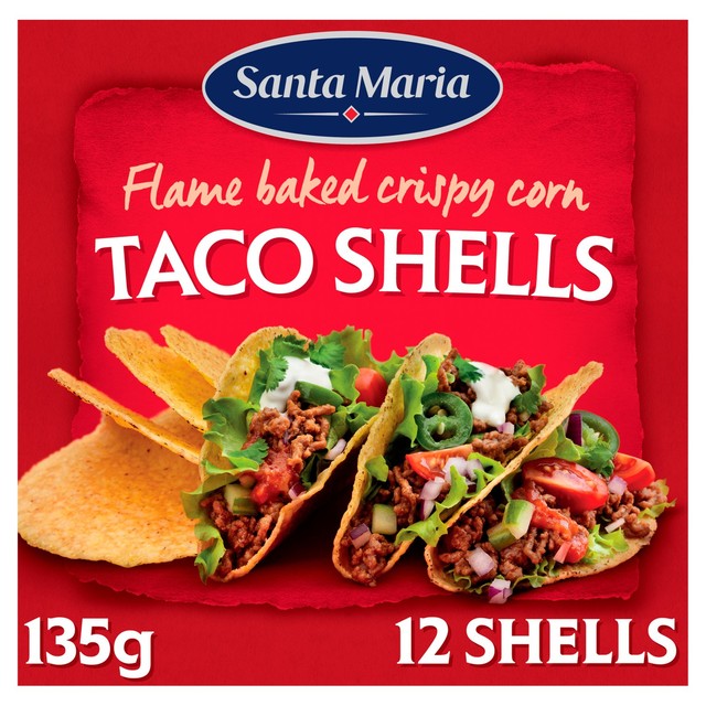 Santa Maria taco shells corn flour 135g (British brand)
