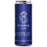 6 O'clock Gin London Dry Gin & Tonic 250ml, UK version