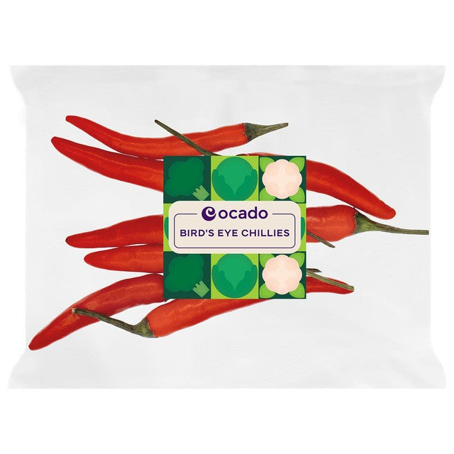Ocado Bird's Eye Chillies 25g, imported from the UK