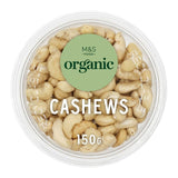 M&S Organic Cashews Cashew Nuts 150g