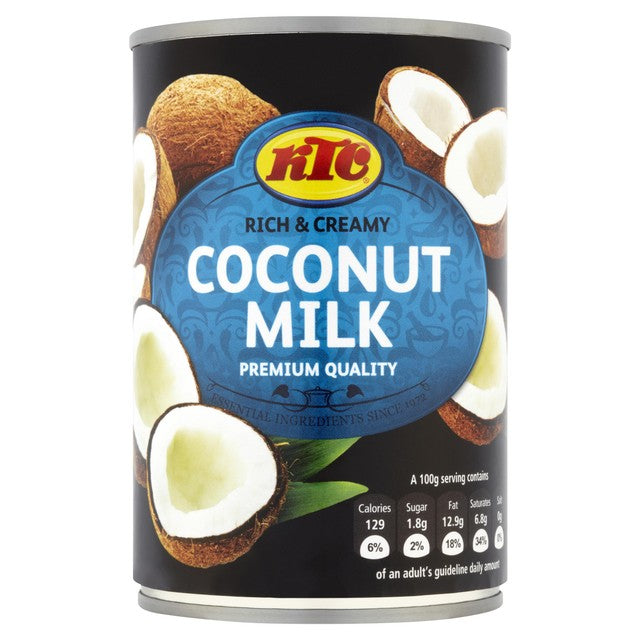 KTC coconut milk 400ml, UK version