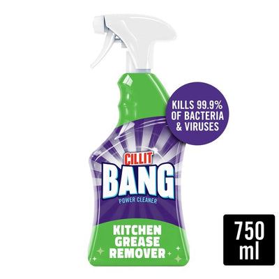 Cillit Bang Burnt on Degreaser Kitchen Grease Remover Spray 750ml