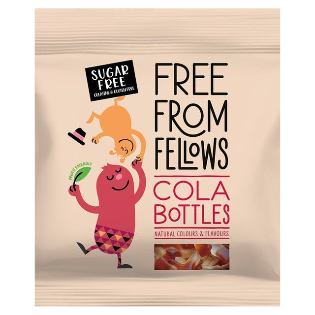 Free From Fellows vegan sugar-free cola bottles 70g - British product