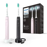 Philips Sonicare Toothbrush Duo Pack Rose Black, imported from the UK