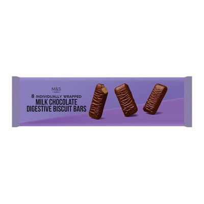 M&S Milk Chocolate Digestive Biscuit Bars 182g