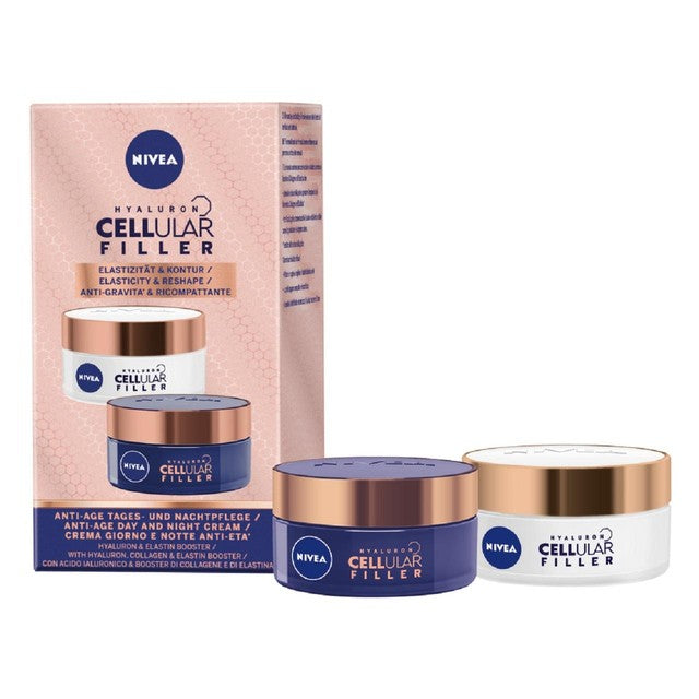 NIVEA Hyaluronic Acid Day and Night Face Cream Duo Pack 2x50ml, imported from the UK