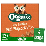 Organix Mini Oat & Raisin Flapjack Bites Toddler Snack 80g Multipack