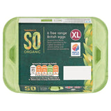 Sainsburys Free Range British Eggs Extra Large SO Organic x6