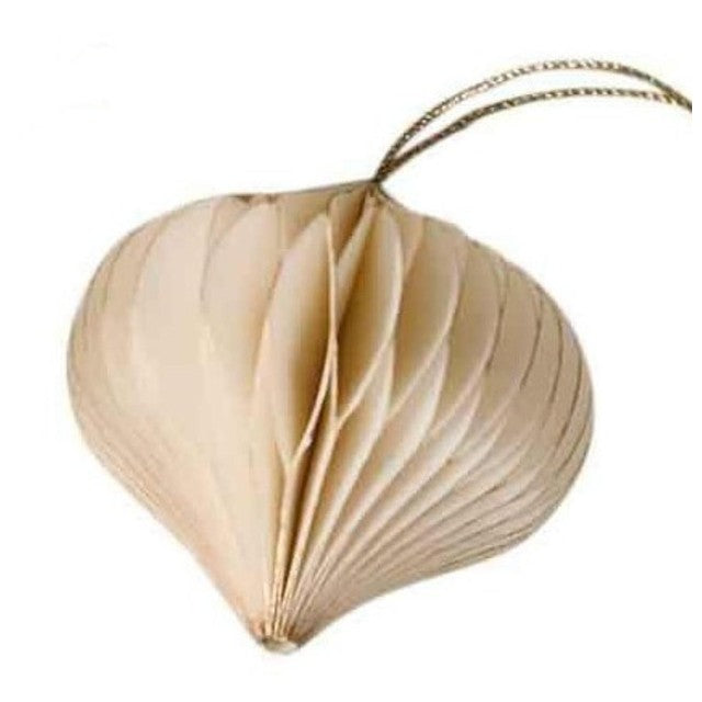M&S White Paper Christmas Baubles 9 Pack, imported from the UK