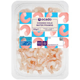 Ocado MSC Cooked Cold Water Prawns 150g, imported from the UK