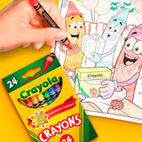 Crayola Classic Colours wax crayons 24 pack - British product