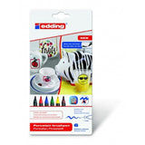 Edding Porcelain Brush Pens Assorted Colours 6 Pack - British product