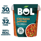 BOL Chickpea Jalfrezi Power Pot Protein+ curry meal 450g - British product