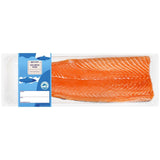 Ocado Salmon Side Skin On Boneless 1kg, imported from the UK