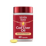 Seven Seas Cod Liver Oil Max Strength Omega-3 & Vitamin D Capsules 60 Capsules