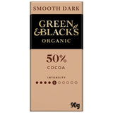 Green & Black's Smooth 50% Dark Chocolate Bar 90g