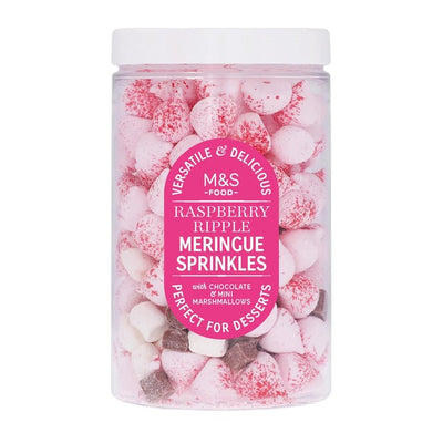 M&S Raspberry Ripple Meringue Sprinkles White Mallows Chocolate Chunks 70g