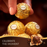 Ferrero Rocher milk chocolate hazelnut pralines in a 24-piece box - British product