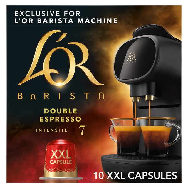 L'OR Double Espresso XXL coffee pods intensity 7 10 pack, UK version