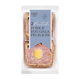 M&S British Pork & Egg Gala Pie Slices Party Food 235g