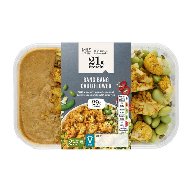 M&S High Protein Bang Bang Cauliflower 365g, UK version