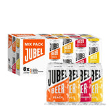 JUBEL Mixed Pack Gluten Free Beer with Peach, Mango, Blood Orange, Lemon 8 x 330ml