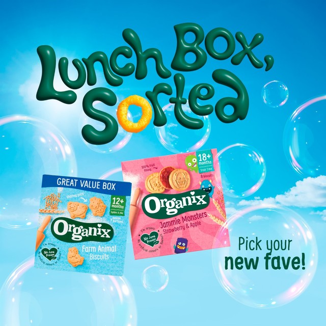 Organix vanilla baby rusks 60g, imported from the UK