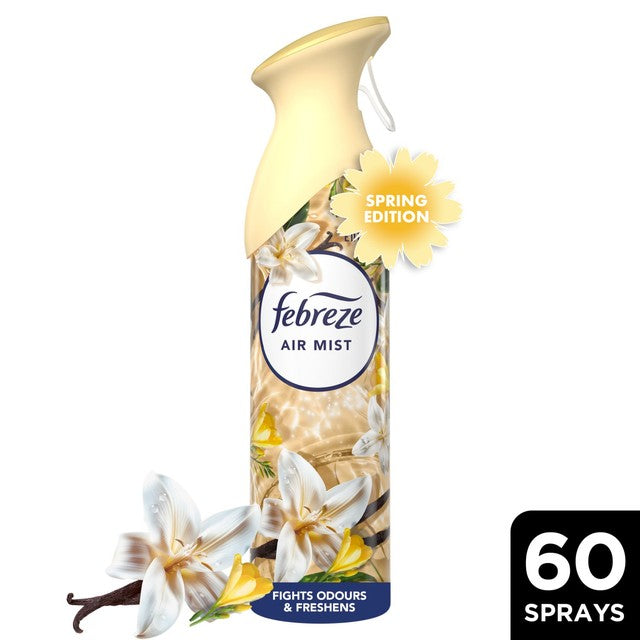 Febreze Aerosol Air Freshener Sun-Kissed Vanilla 185ml - British product