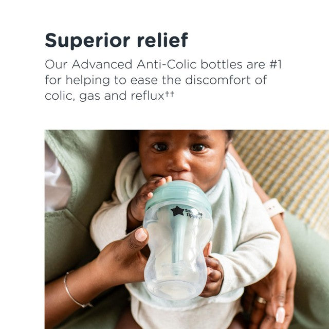 Tommee Tippee Anti-Colic Baby Bottles Slow Flow 3 pack