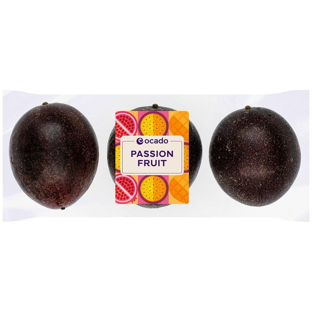 Ocado passion fruit 3 per pack, imported from the UK