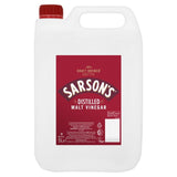 Sarsons distilled malt vinegar 5L plastic bottle packaging (British brand)