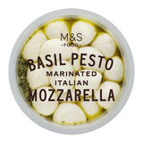 M&S Marinated Italian Pesto Mozzarella Cheese Balls 170g