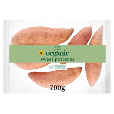 M&S Organic Sweet Potatoes Vegetables 700g
