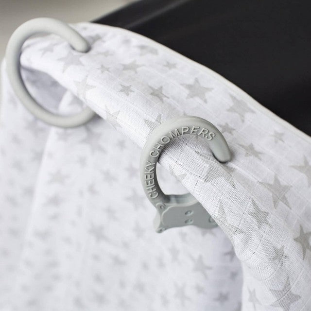 Cheeky Chompers 6 in 1 Multi Muslin Silver Stars