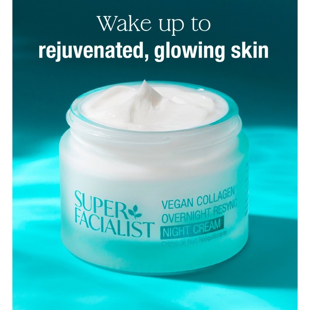 Super Facialist Vegan Collagen SleepSmart Overnight Resync Night Cream