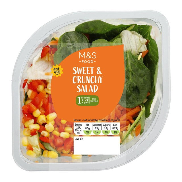 M&S Sweet & Crunchy Salad Bowl 200g, imported from the UK
