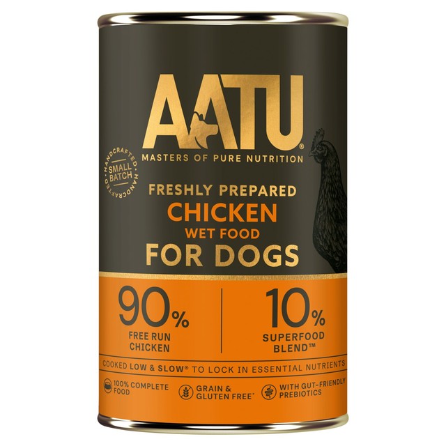 AATU adult chicken wet dog food 6 x 400g - British product