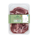 M&S organic British lamb leg steaks 300g, imported from the UK