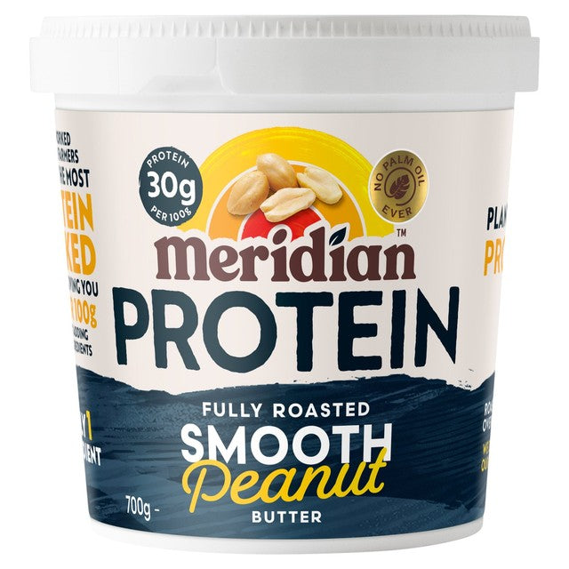 Meridian protein smooth peanut butter 100% 700g, imported from the UK