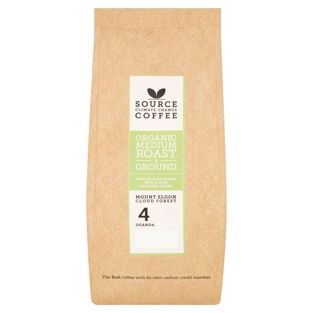Source Organic Mount Elgon Cloud Forest organic medium roast ground coffee 227g (British brand)