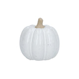 Gisela Graham white earthenware small pumpkin ornament autumn halloween (British brand)