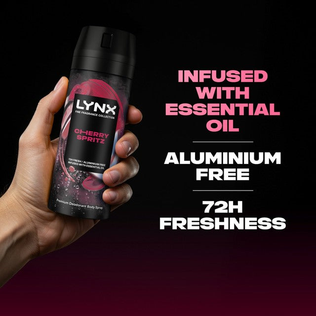 Lynx Cherry Spritz men's deodorant body spray 150ml, UK version