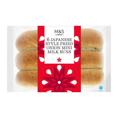 M&S Japanese Style Fried Onion Mini Milk Buns 300g