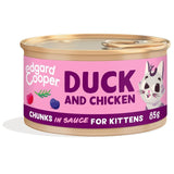 Edgard & Cooper Duck & Chicken Chunks in Sauce Kitten Food 85g
