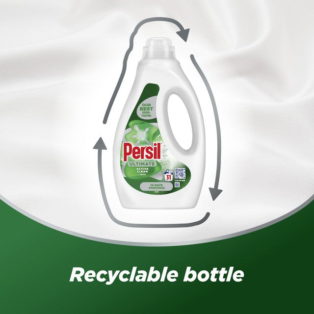 Persil Ultimate Active Clean Bio laundry detergent 837ml, imported from the UK