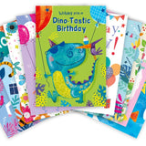 Abacus children's birthday cards mixed designs 10 per pack - British product