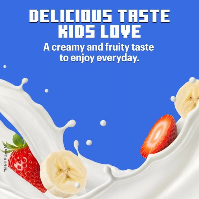 Actimel kids strawberry banana yoghurt drink 4 x 100g - British product
