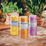 San Pellegrino Essenza cherry and pomegranate flavoured sparkling water 4 x 330ml cans (British brand)